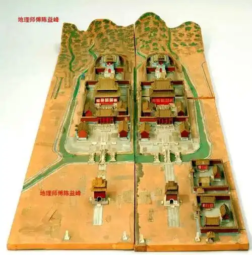 右侧为慈禧的普陀峪样式房绘制的《普祥峪万年吉地地宫样》,原图藏于