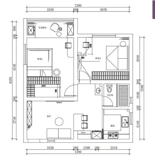 求大家帮忙看看平面设计图哪个更合理