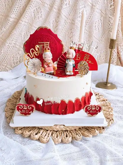 老人和孩子ab面蛋糕/爷孙双面蛋糕‖兖州