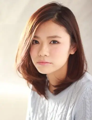 中长波波头发型图片,波波头发型图片,中长发波波头发型