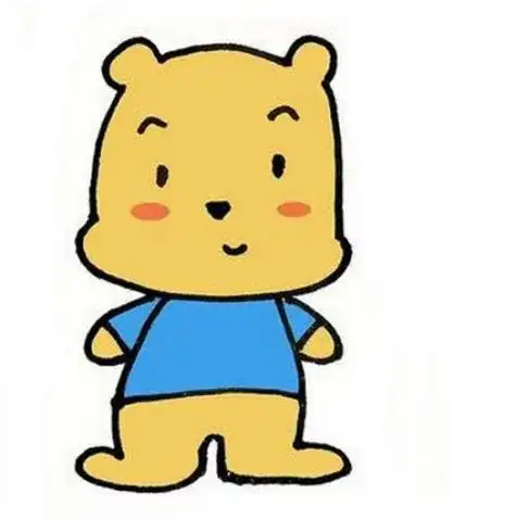 可爱怎么画小熊可爱简笔画简单彩色小熊简笔画带颜色小熊头像简笔画