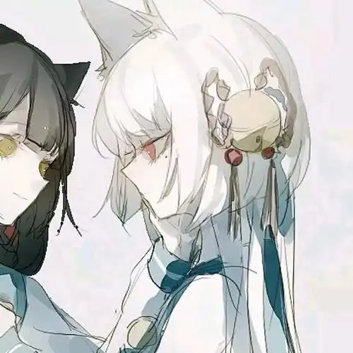 超美的二次元闺蜜头像,江山何足道,花开只为你!