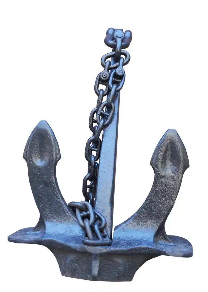 锚点,老船锚白色上孤立