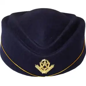 毛呢贝雷帽女职业公关礼仪空姐帽子