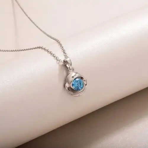 三叶草纯银项链女生日礼物简约气质轻奢小众吊坠项链女小众设计感