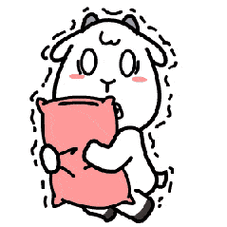 害怕gif小羊gif枕头gif发抖gif