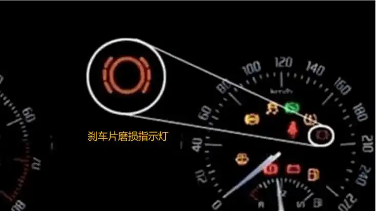 所以,刹车片磨损指示灯亮起后,应 尽快行驶到维修机构对刹车片进行