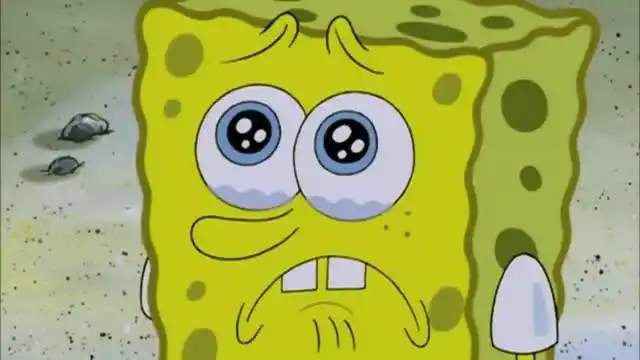 看到派大星随意破坏珍藏卡,海绵宝宝哭得撕心裂肺