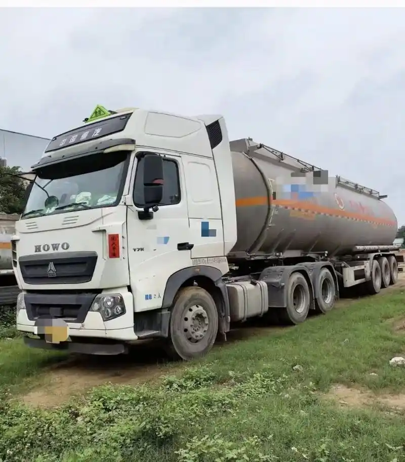 半挂油罐车.(13)广西北海户 2021年6月豪沃t7h46 - 抖音