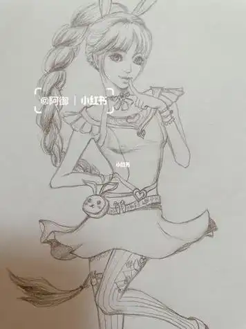 斗罗大陆小时候的小舞手绘小舞手绘斗罗大陆小舞动漫线稿手绘简笔画画