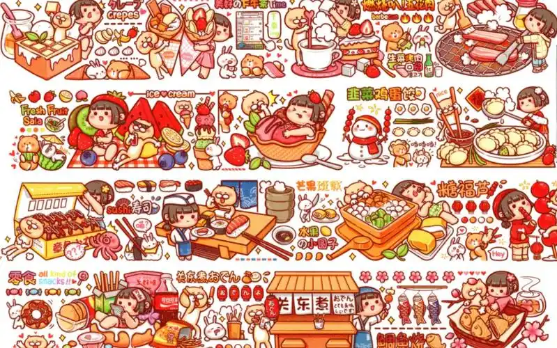 电子手帐贴纸素材分享23(小麻薯)