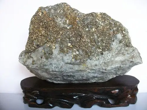 黄金矿石 原石 招财之石 风水用品金矿石摆件 聚宝13121603