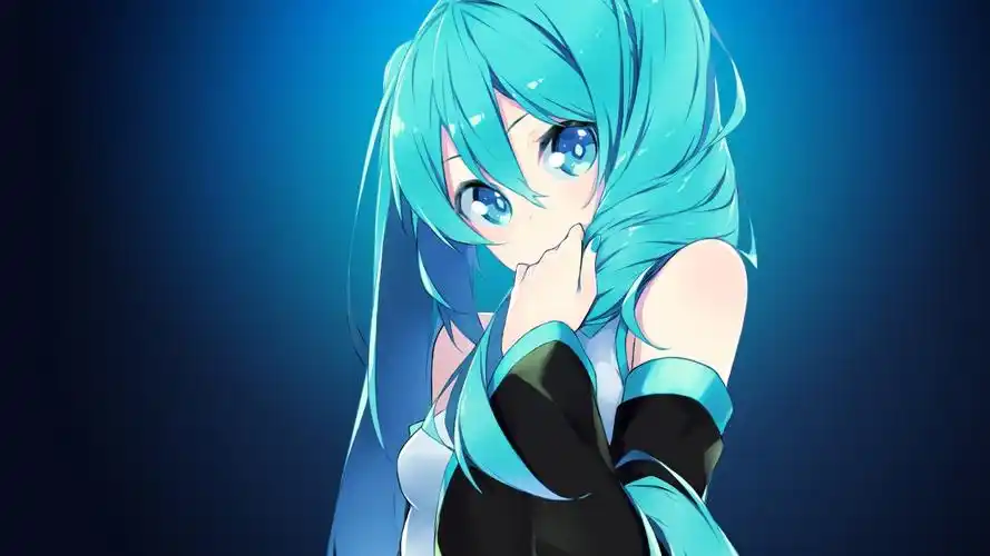 初音未来萌萌的女孩4k壁纸