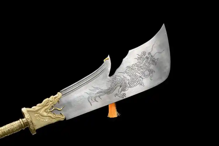 龙泉市刀剑花纹钢青龙偃月刀十八般兵器关公长刀工艺品摆件未开刃