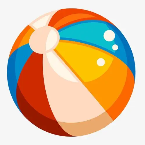 皮球卡通彩球矢量图下载