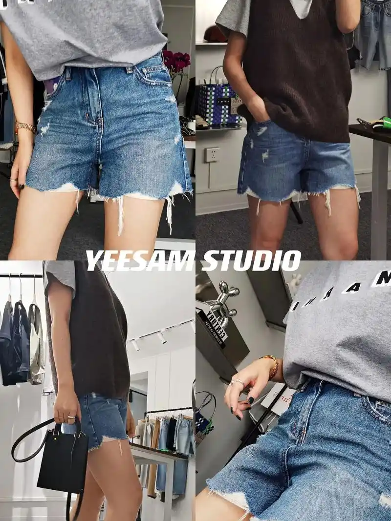 a字牛仔裤.由于大部分女性大腿围较宽,所以 a 字型牛仔短裤 - 抖音