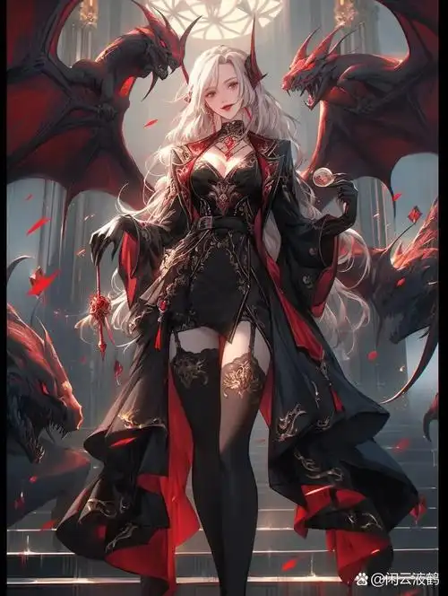 恶魔女生头像手机壁纸