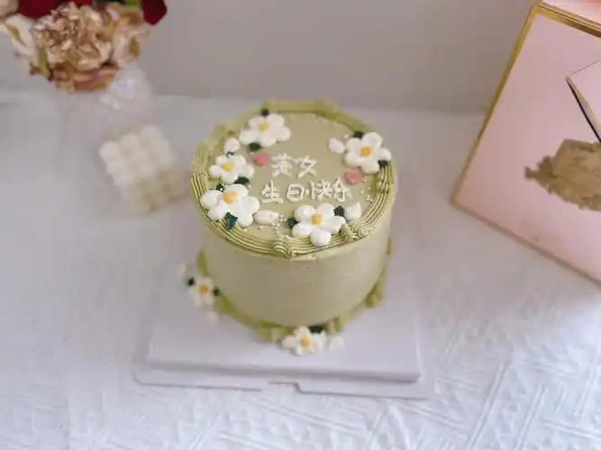 小清新抹茶蛋糕