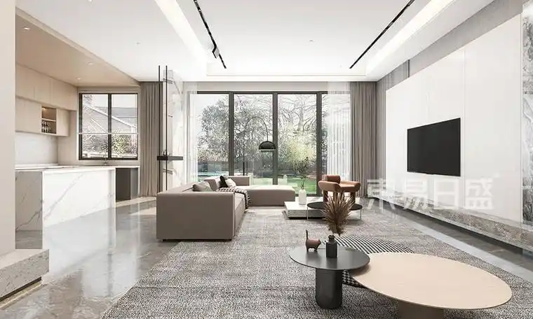 龙坞名筑497m05现代简约中式装修效果图