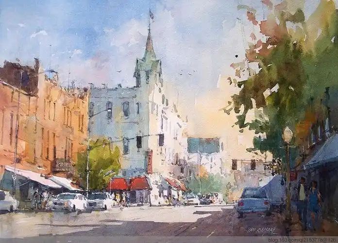 英国ian.ramsay水彩风景画(1)