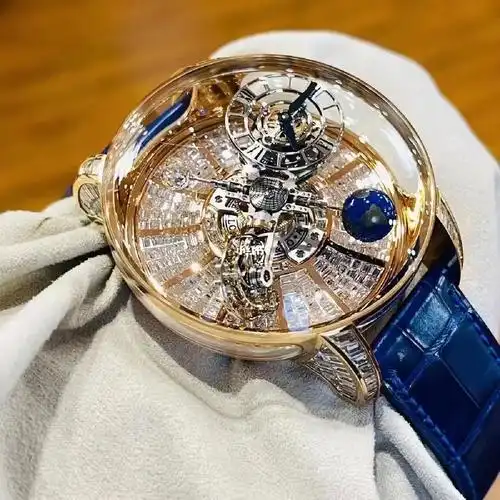 捷克豹天体陀飞轮玫瑰金满t钻全球限量18支