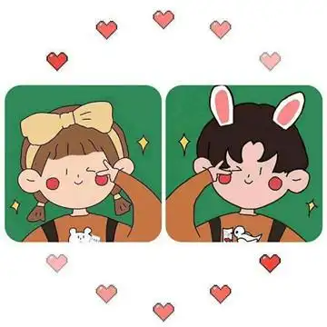 2021抖音最火的情侣头像 一人一半情侣专用