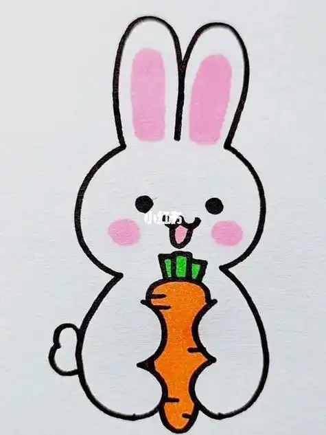 笔画幼儿简笔画兔子简笔画大全萌萌的兔子简笔画可爱乖巧小兔子简笔画