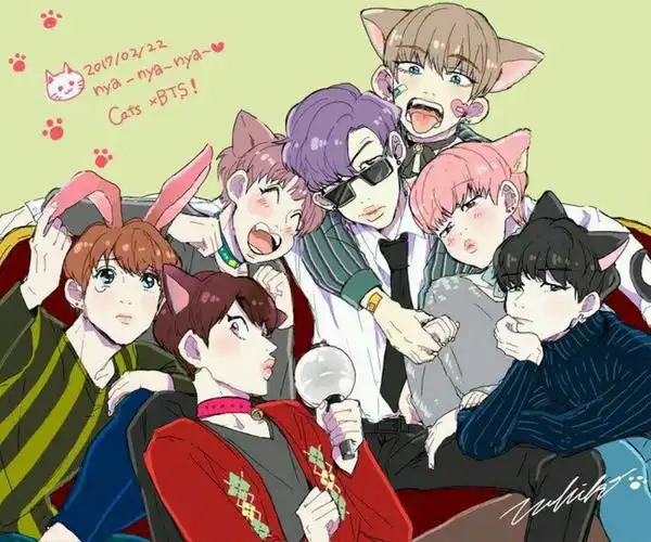 防弹少年团手绘侵权删