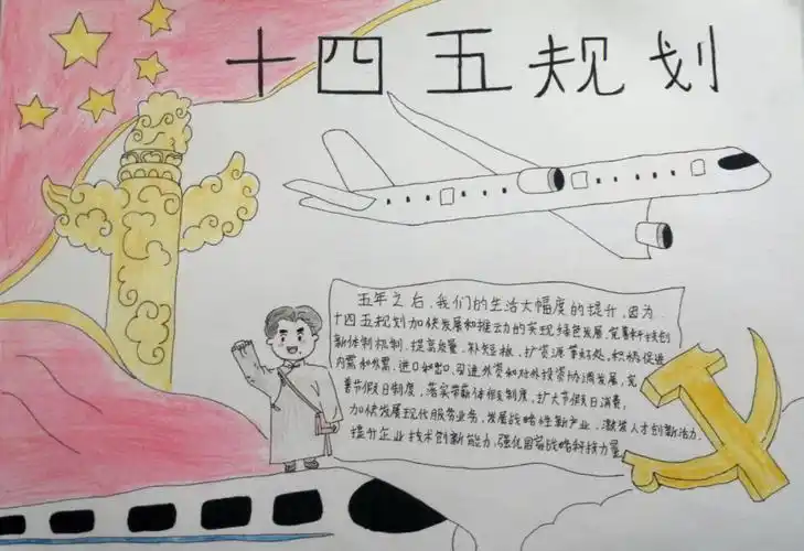 十四五规划手抄报