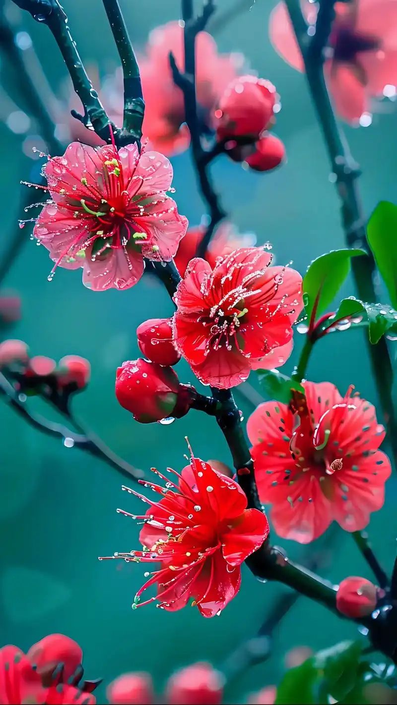 寒梅傲雪展傲骨,枝叶摇曳散花香.花骨嶙峋迎春到,通宝赋诗歌 - 抖音