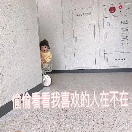 偷偷看看我喜欢的人在不在 - 罗熙小可爱表情包存一下-发表情