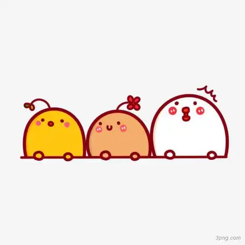 可爱卡通装饰图案png素材透明免抠图片卡通手绘