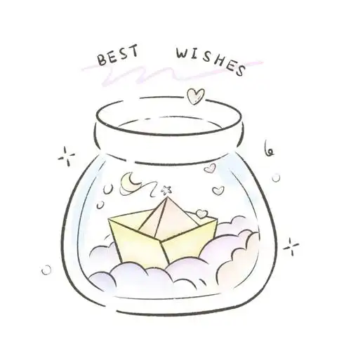 ipad简笔画许愿瓶梦想一直都在