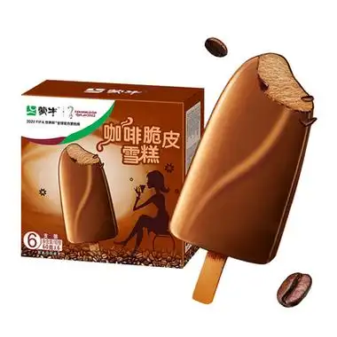蒙牛冰淇淋香苦浓咖啡脆皮雪糕冰激凌冷饮棒冰冰棍批发60g*6支