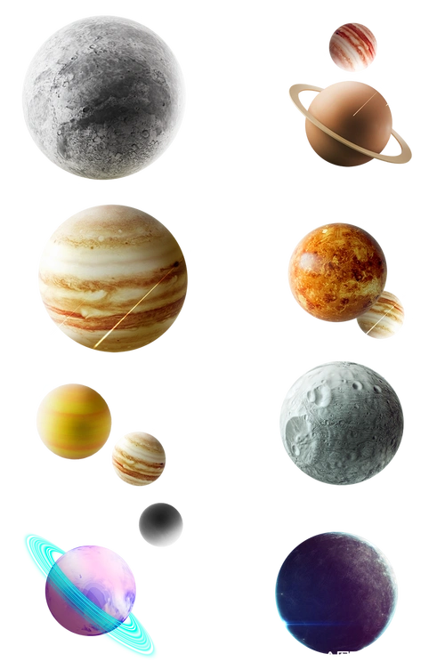 创意星球宇宙星球免抠精选素材活动装饰元素