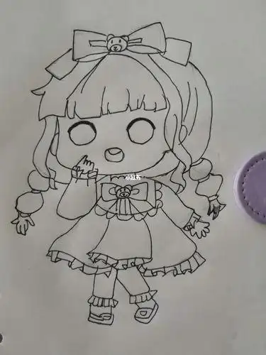 q版洛丽塔人物详细教程lolita教程简笔画画个简