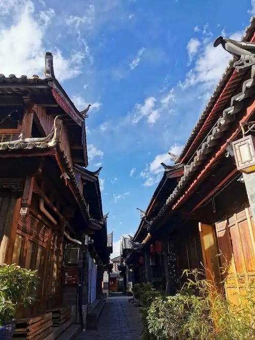 云南屋檐 古建筑 丽江街道 丽江巷子 丽江民房 丽江古镇