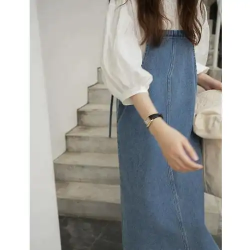背带裙吊带裙女夏中长款牛仔裙吊带连衣裙可代发2021夏裙子韩版