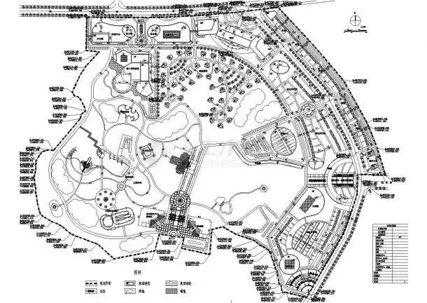 某地时尚名园园林景观设计总规划图