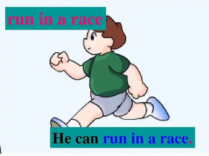 run in   race he can run in   race.