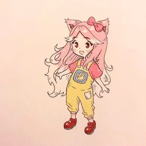 一组小女生q版手绘漫画,如花似朵让人怜爱