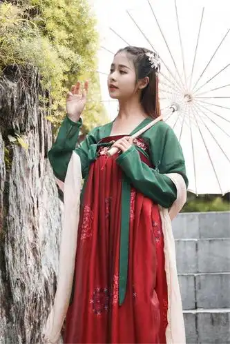 汉服女中国风古装超仙气飘逸古风改良汉元素学生仙女齐胸襦裙夏装