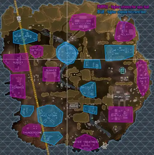 apex传奇地图 - 最好的战利品和着陆地点