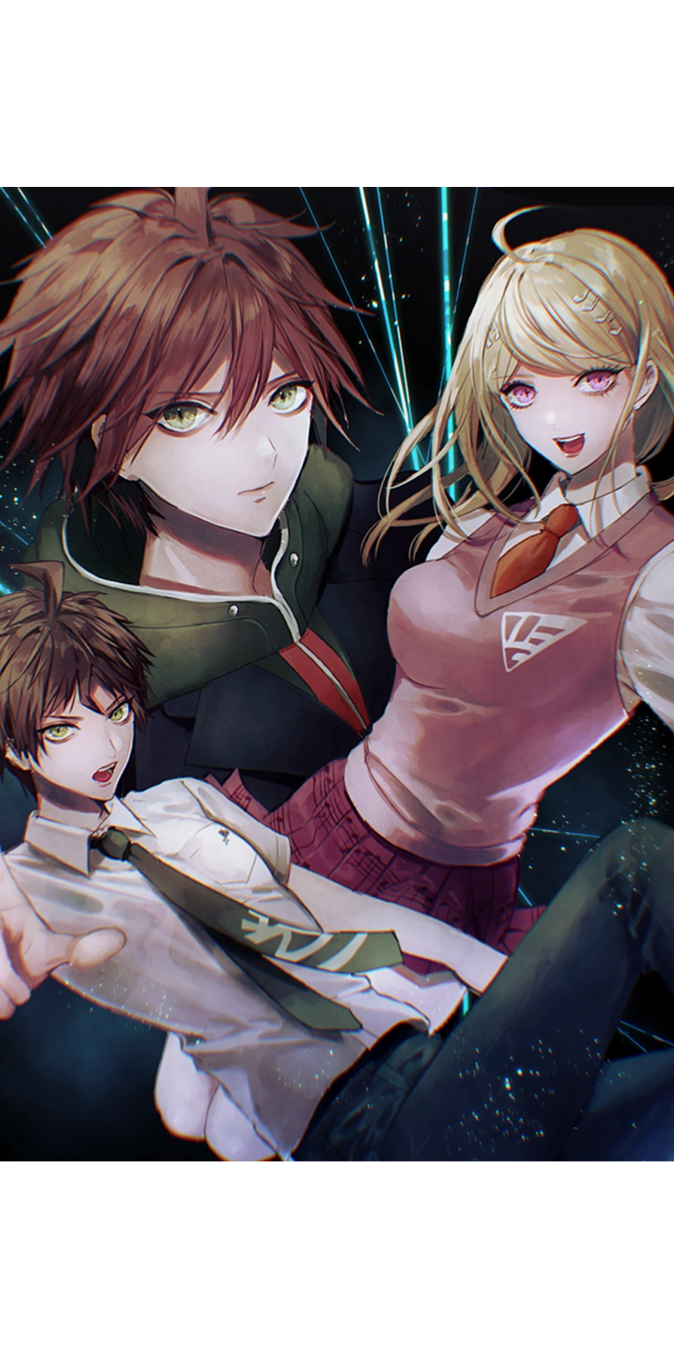 《弹丸论破》日向创和其他角色的奇怪组合,动漫全面屏壁纸