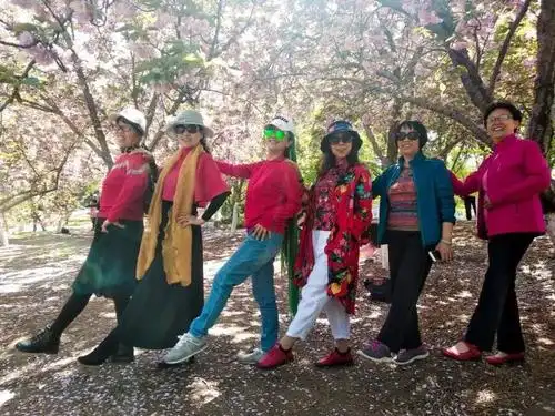 "中国大妈"旅游拍照标准动作集萃!把生活过成了艺术!