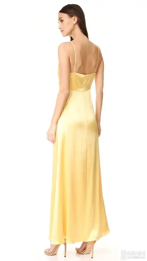 缎面衬裙礼服-丝绸物品爱好者