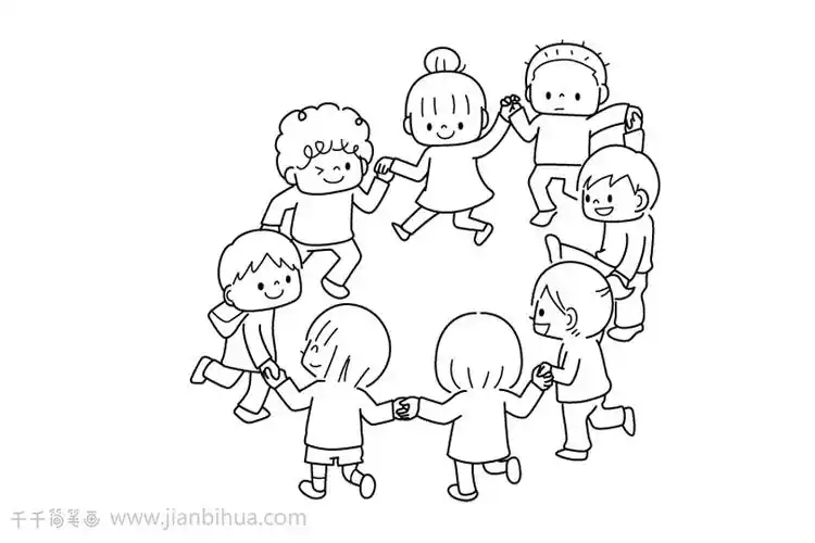 幼儿园场景简笔画带你追忆童年