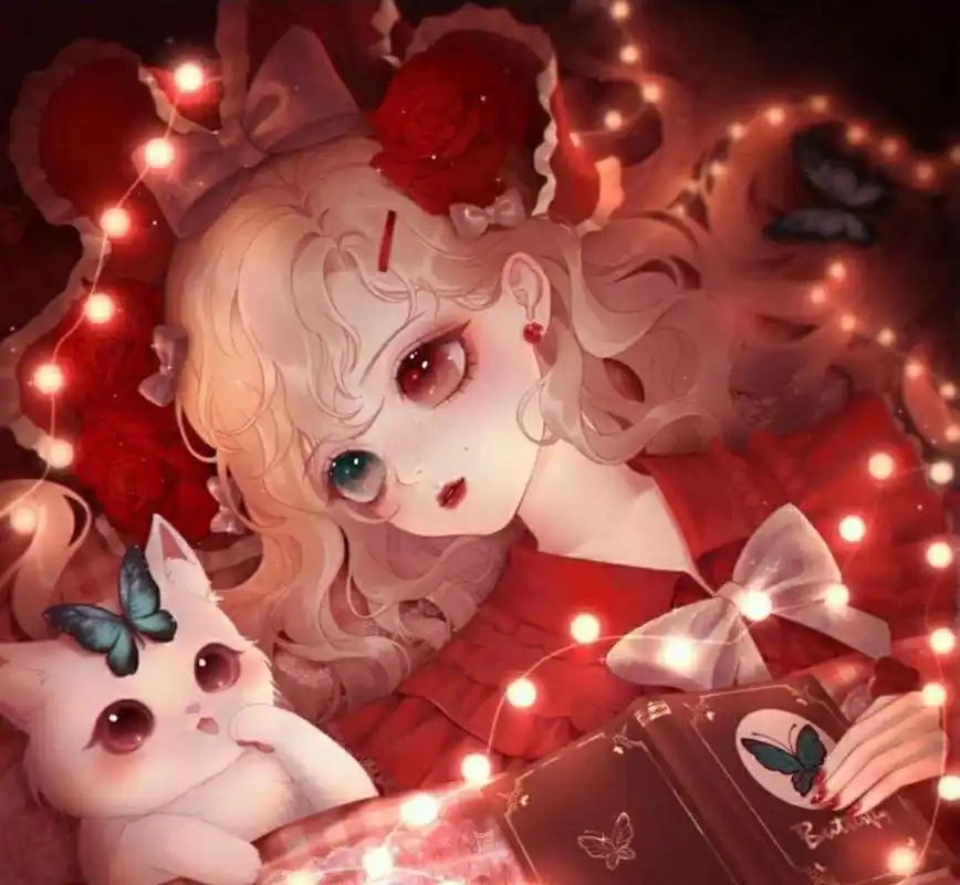 女生红色系头像# 仙气十足～稀有头像,动漫