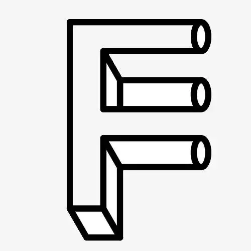 简约镂空字母f设计字体下载_艺术字图片素材下载-字魂网
