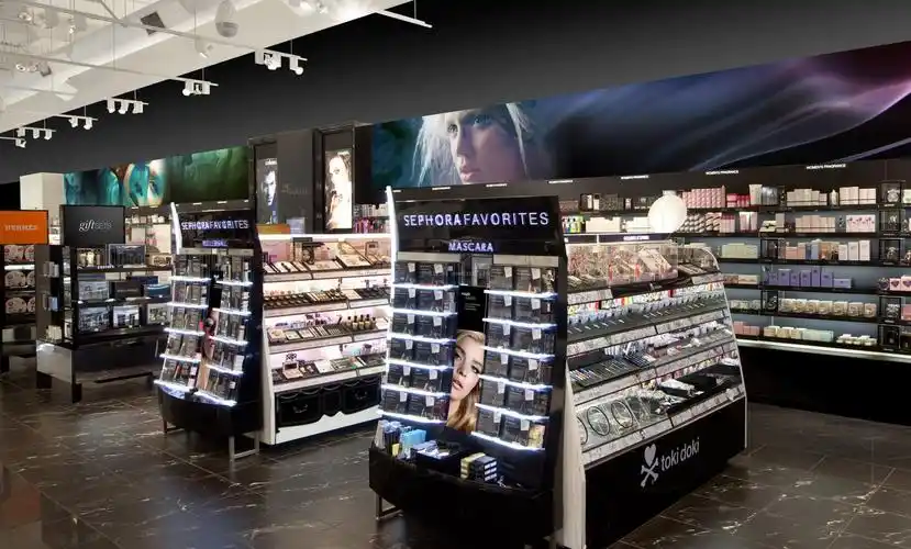 大型化妆品店内装修设计图片欣赏_装修123效果图